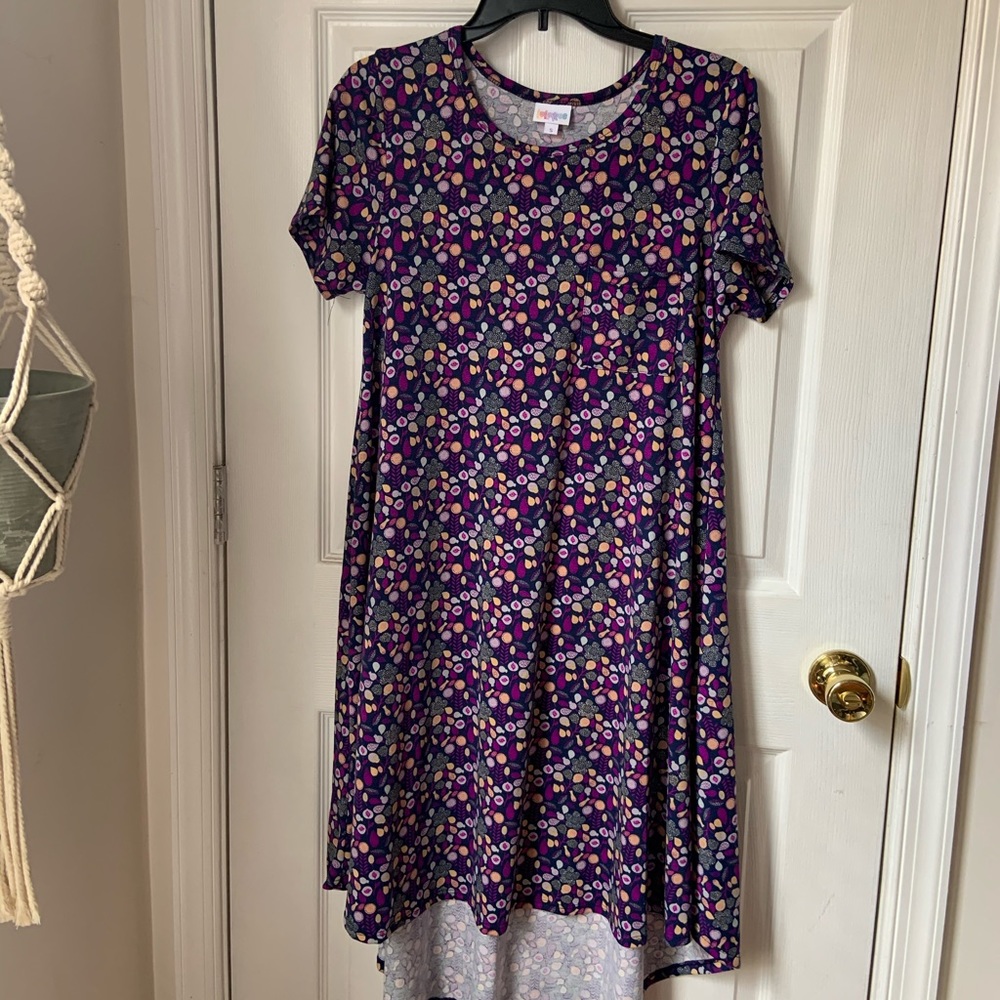 High low LuLaRoe purple dress